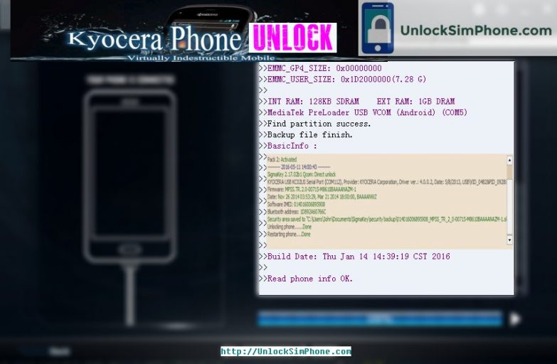 Kyocera s1370 imei 014289003998120 unlock code free online